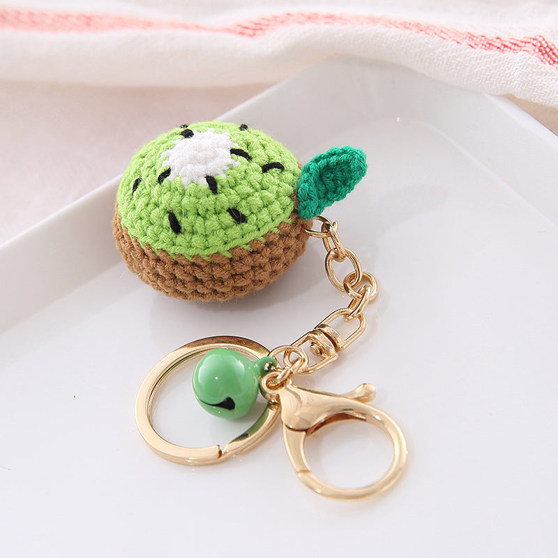 Wool Ball Keychain Pendant Chain Creative Fruit