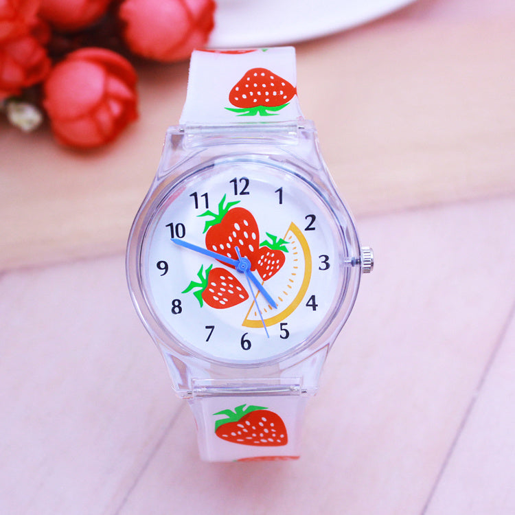 Kids' Transparent Jelly Waterproof Watch