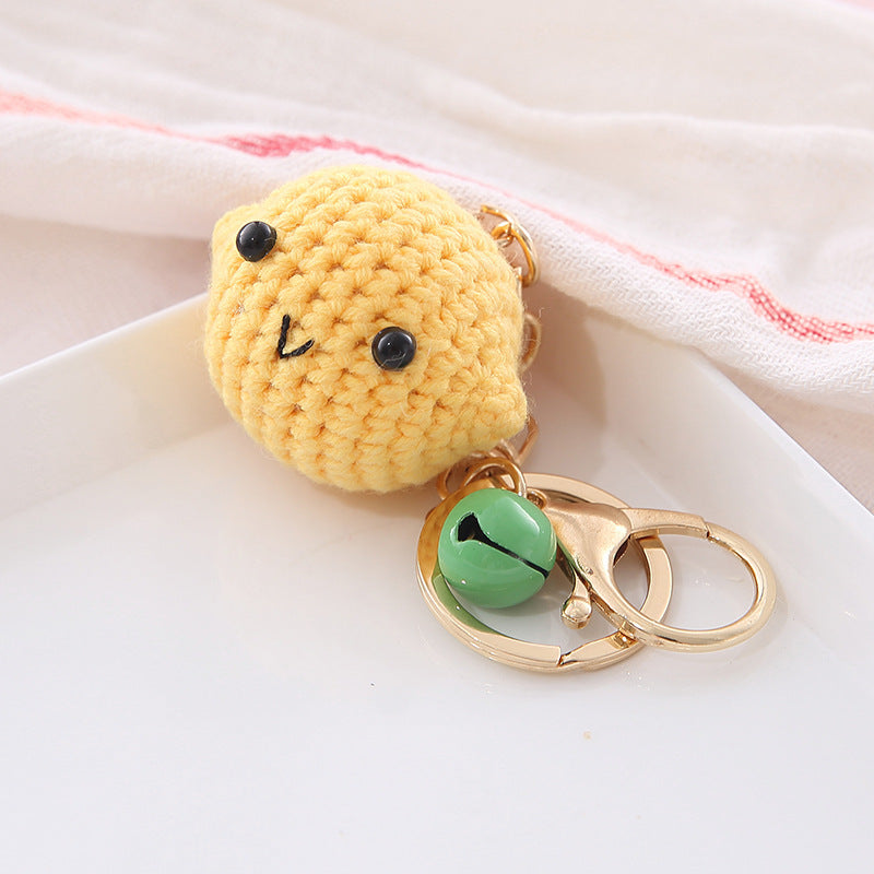 Wool Ball Keychain Pendant Chain Creative Fruit