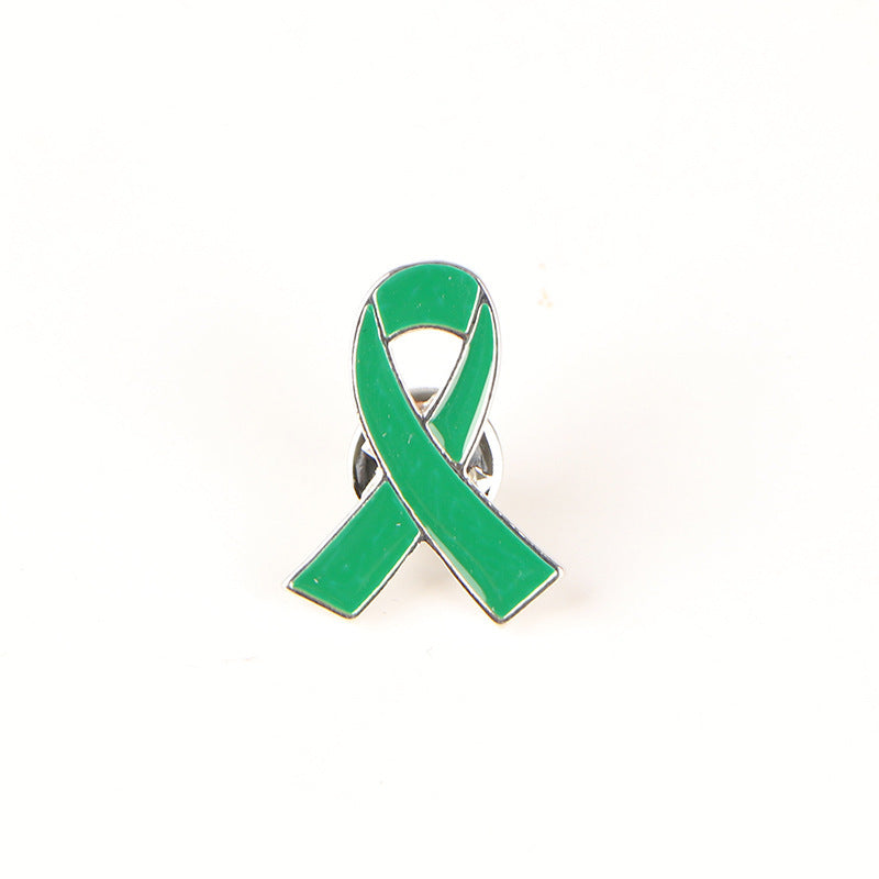 Fashion Personality Green Ribbon Brooch