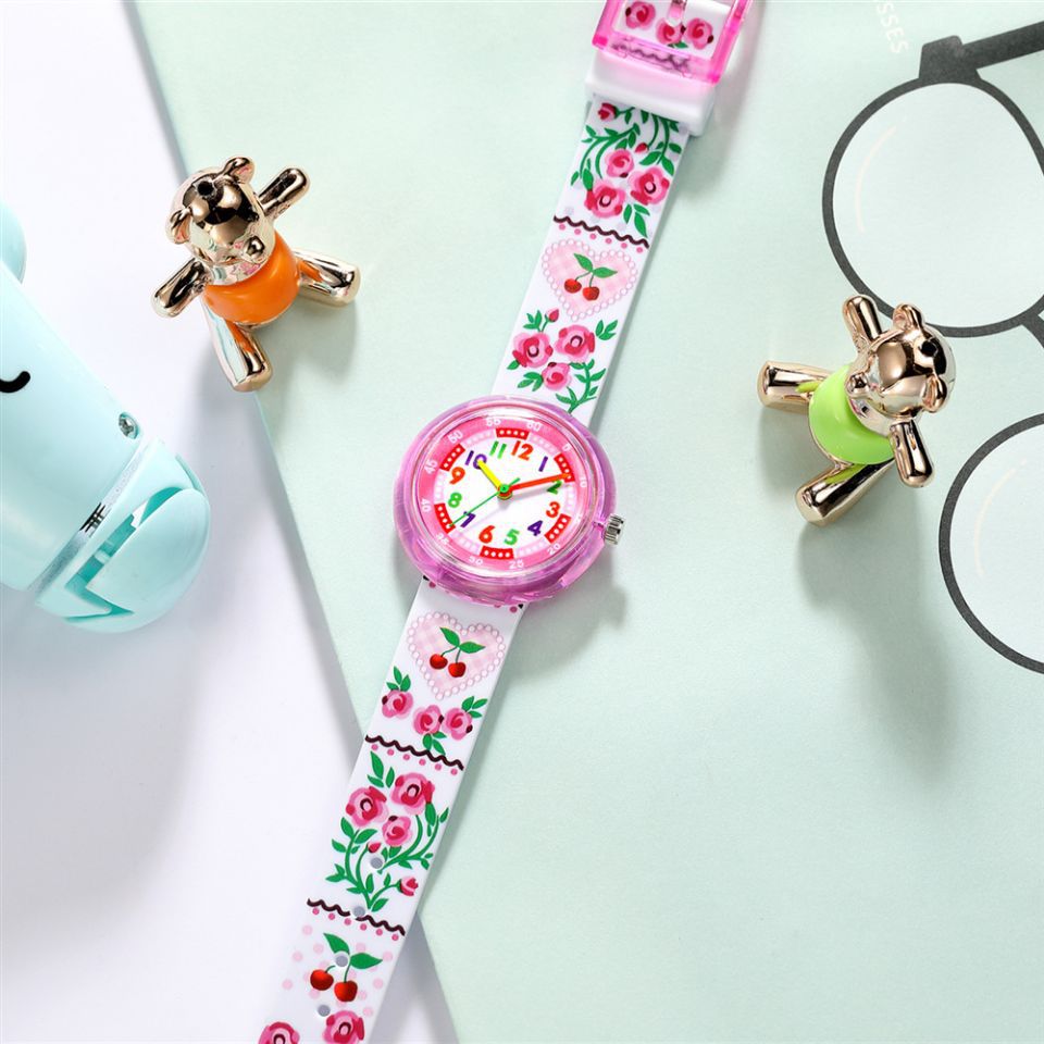 Children's Silicone Cartoon Transparent Cute Fashion Watch