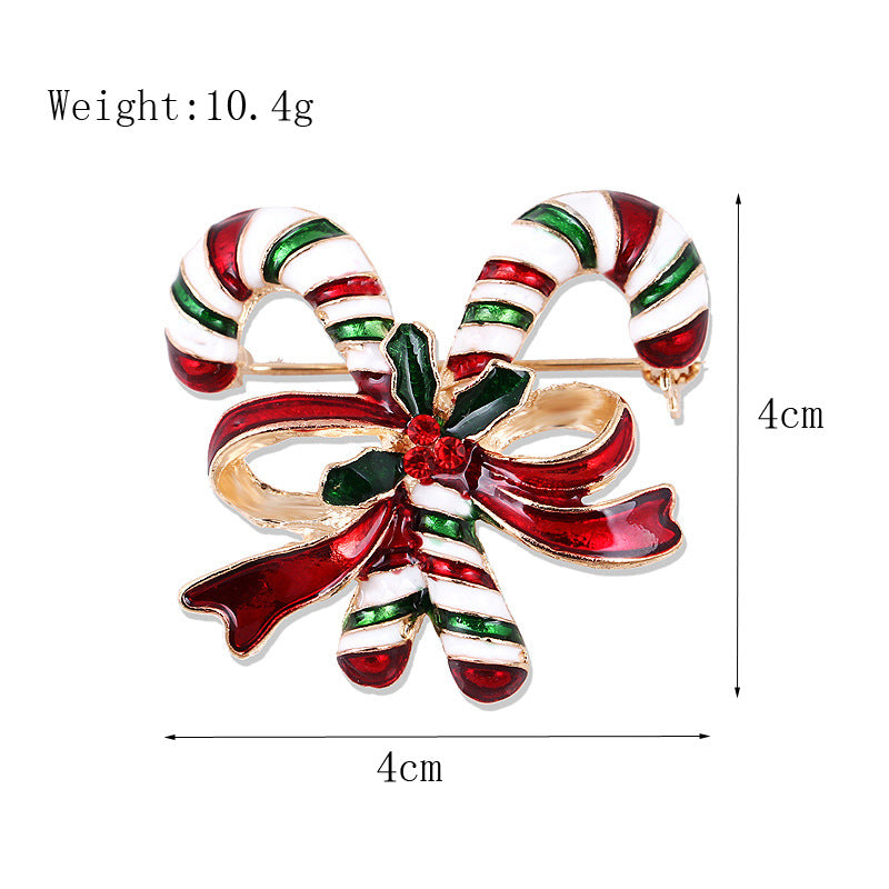 Women's Fashion Simple Geometric Christmas Brooch