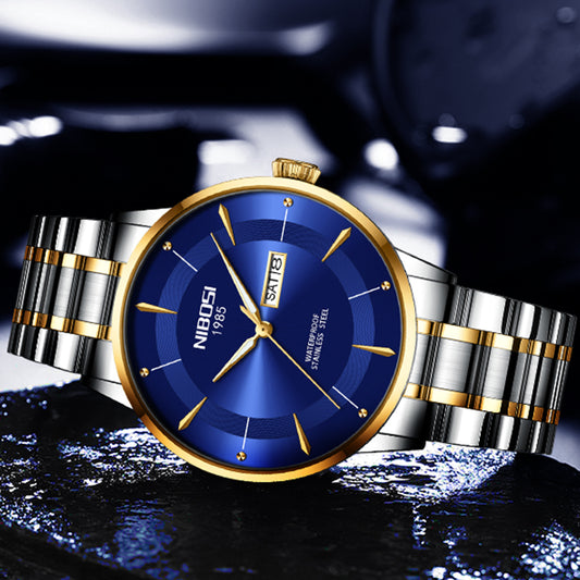 Men's Watch Waterproof Luminous Calendar Korean Style