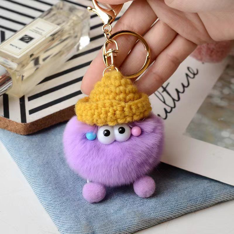 Briquette Cute Plush Bag Pendant Key Ring