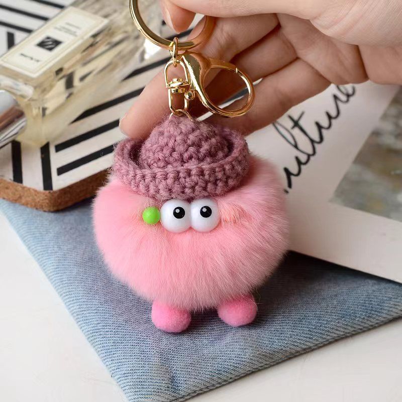 Briquette Cute Plush Bag Pendant Key Ring