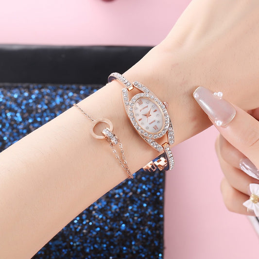 Female Student Oval Diamond Watch
