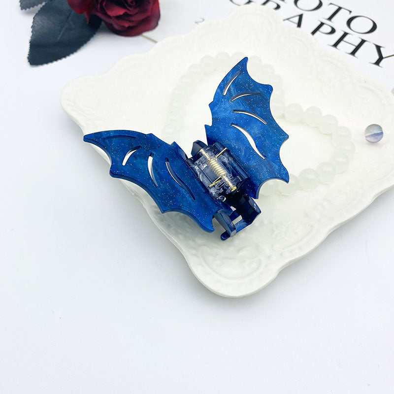 Bat Barrettes Halloween Funny Girl