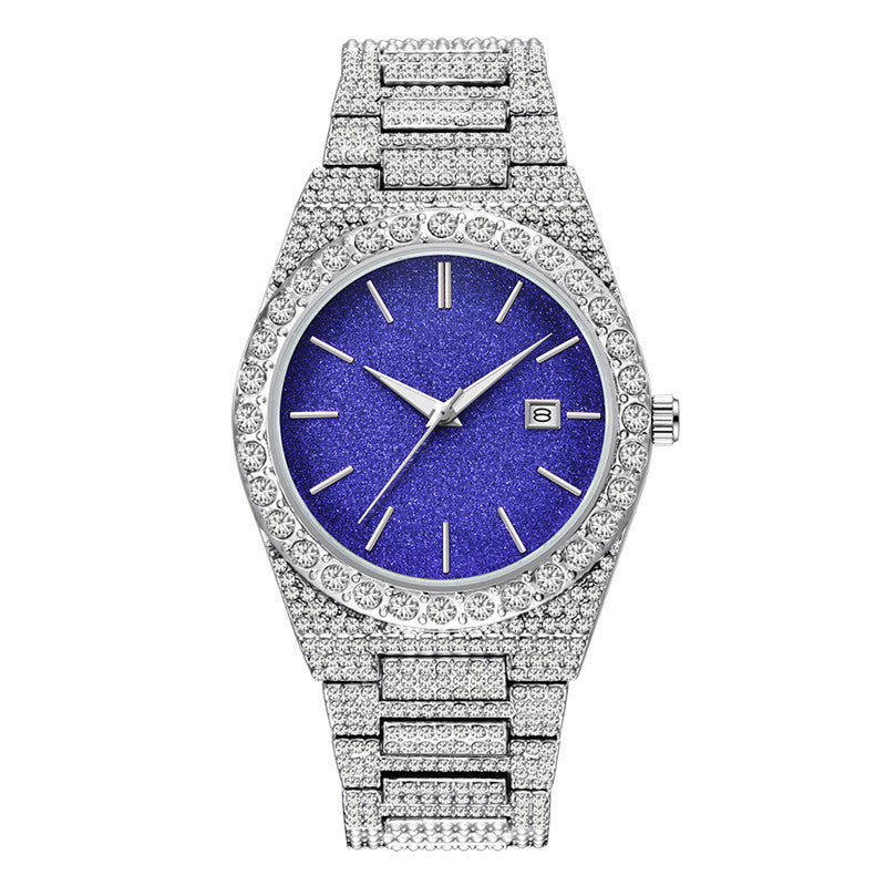 Men's Diamond Calendar Quartz Watch