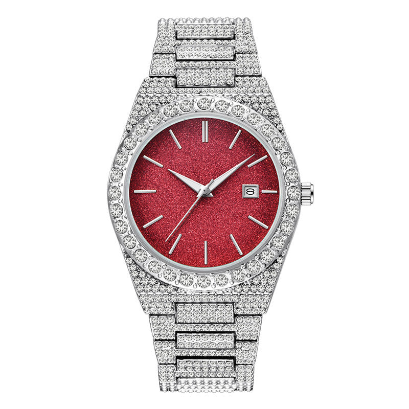 Men's Diamond Calendar Quartz Watch