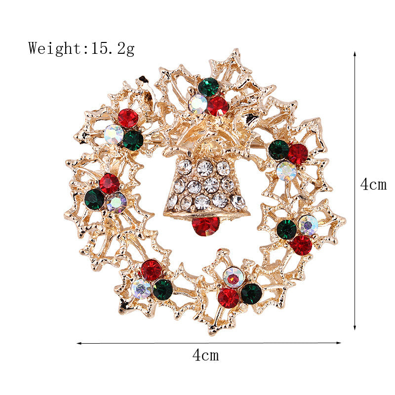 Women's Fashion Simple Geometric Christmas Brooch