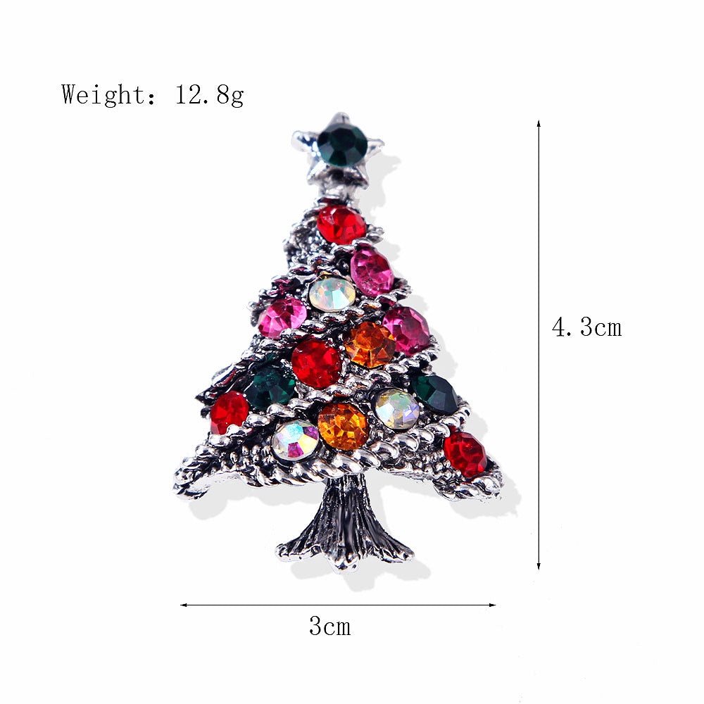 Women's Fashion Simple Geometric Christmas Brooch