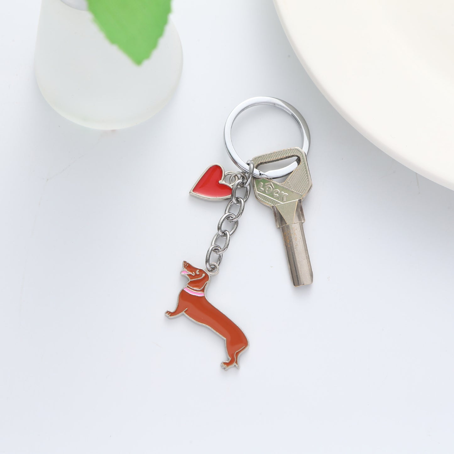 Creative Zinc Alloy Key Ring Ornament Love