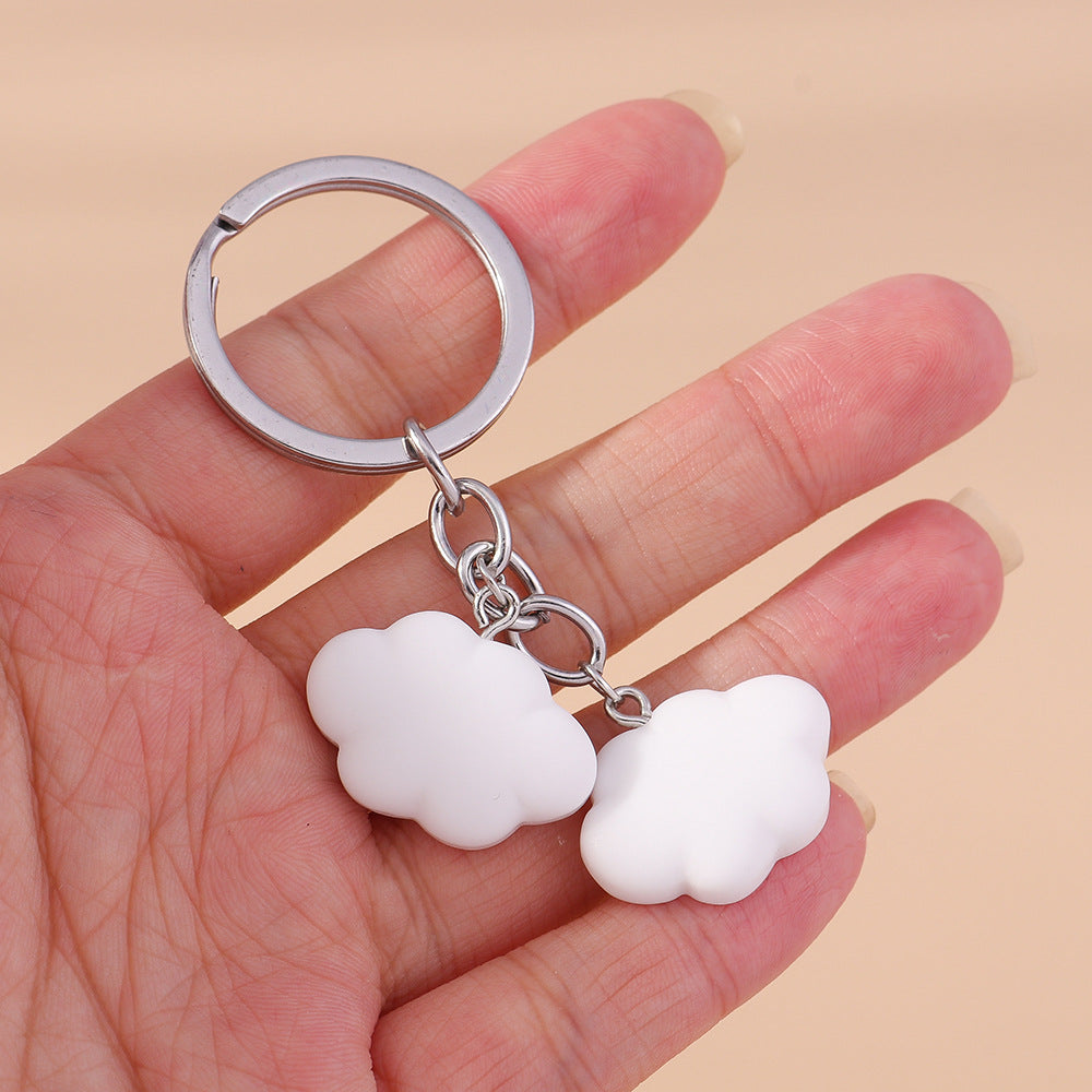 Cartoon Little Yellow Duck Keychain Cloud Accessories