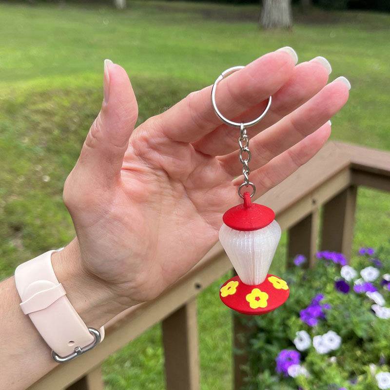 Creative Mini Hummingbird Feeder Keychain