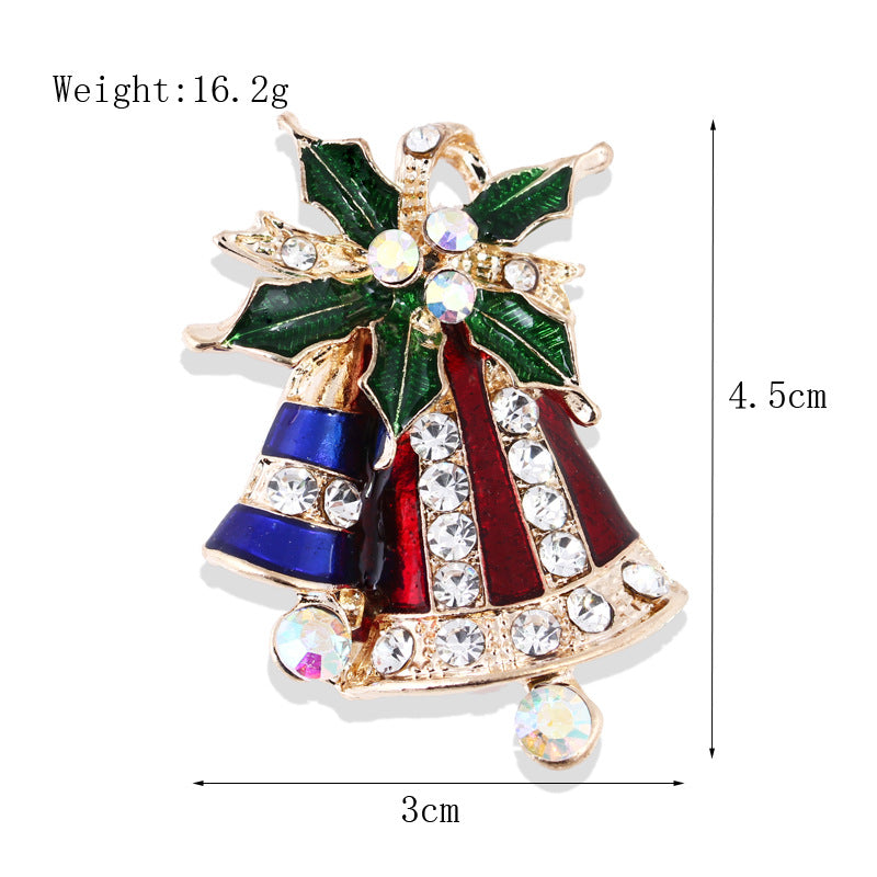 Women's Fashion Simple Geometric Christmas Brooch