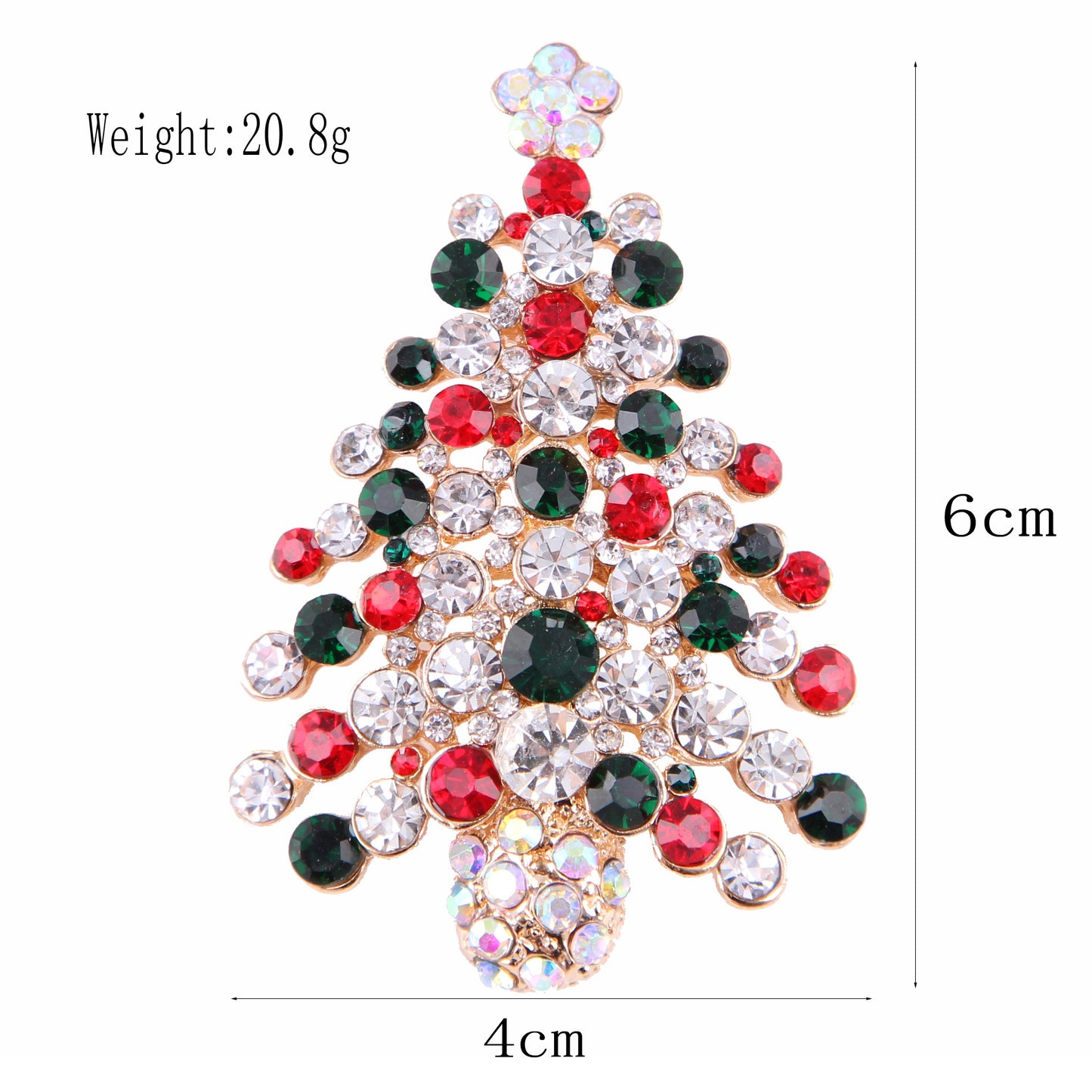 Women's Fashion Simple Geometric Christmas Brooch