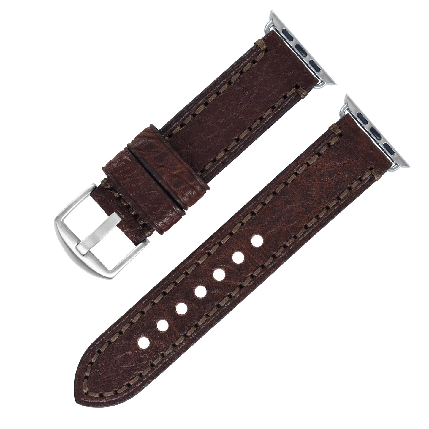 Casual Simple Top Layer Cow Leather Watch Strap