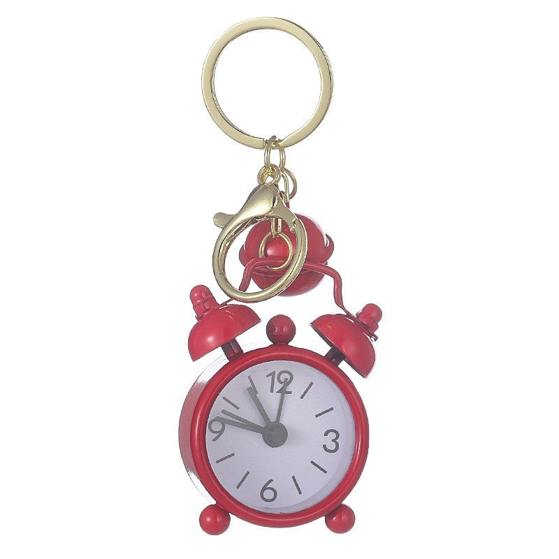 Cute Mini Alarm Clock Keychain Handbag Pendant