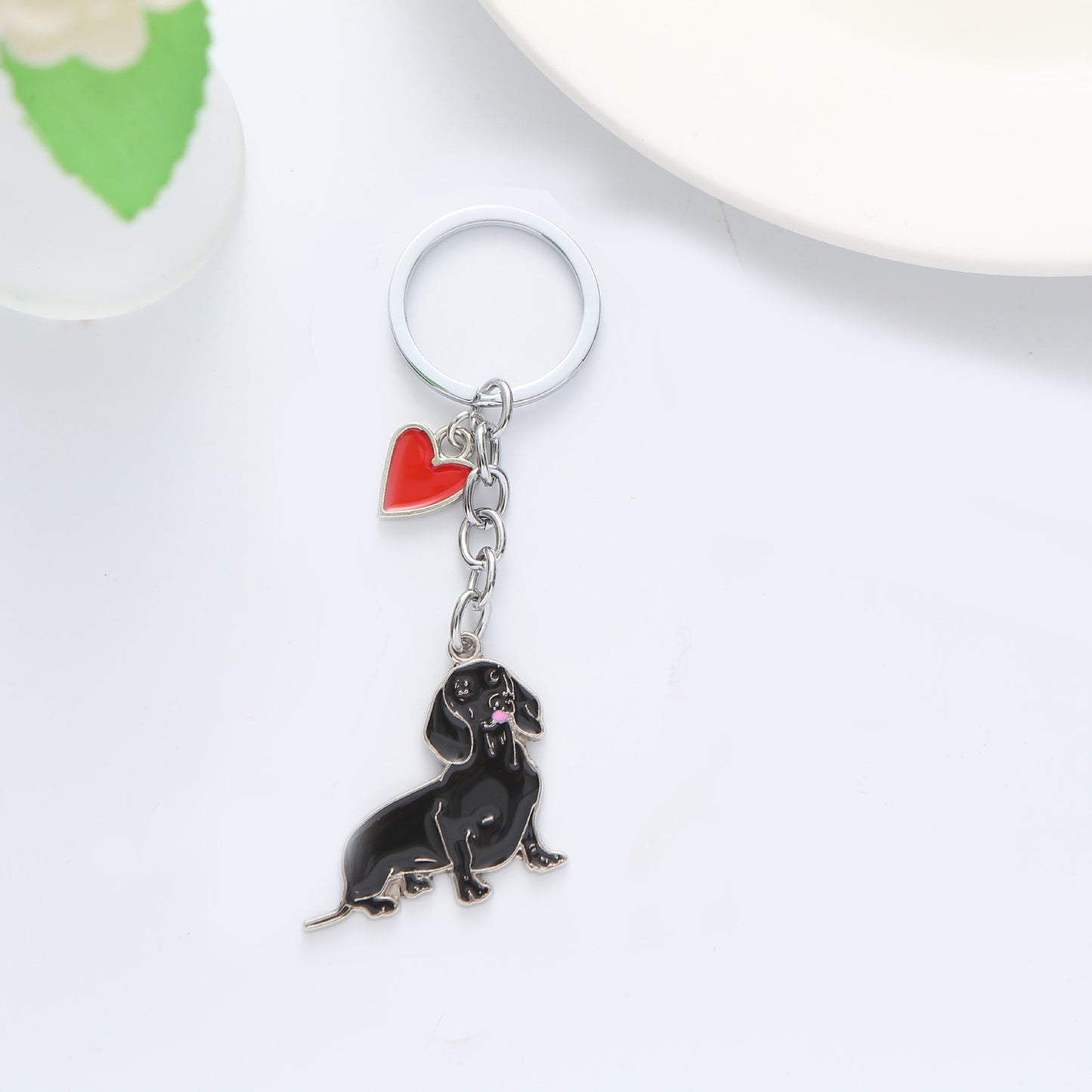 Creative Zinc Alloy Key Ring Ornament Love