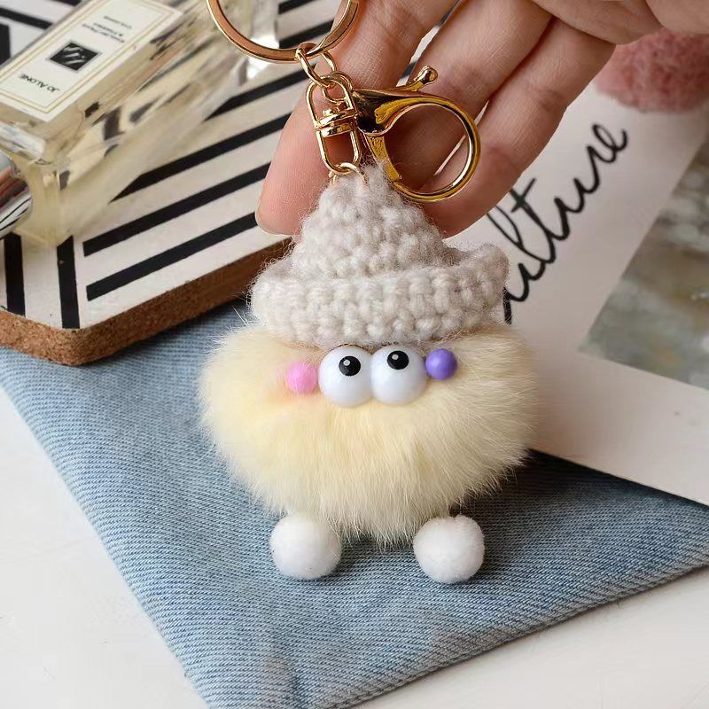 Briquette Cute Plush Bag Pendant Key Ring