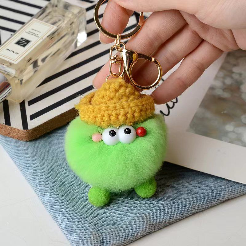 Briquette Cute Plush Bag Pendant Key Ring