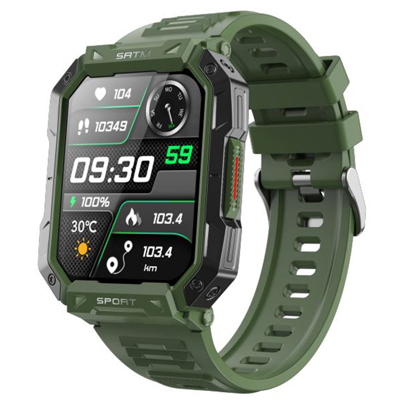 F307 Outdoor Three-proof Bluetooth Calling Heart Rate Blood Pressure Waterproof Smart Watch