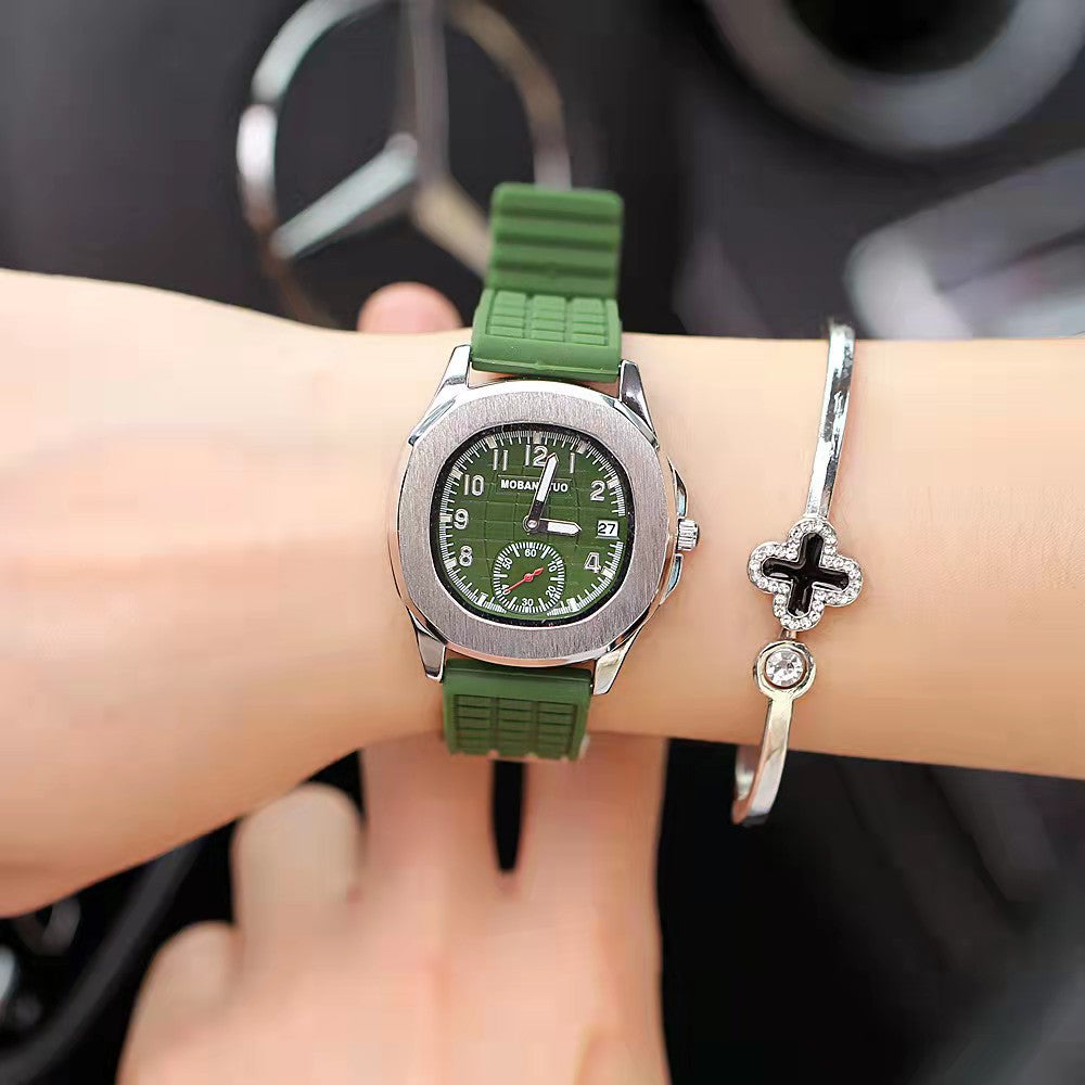 Couple Fashion Exquisite And Versatile Digital Quartz Watch