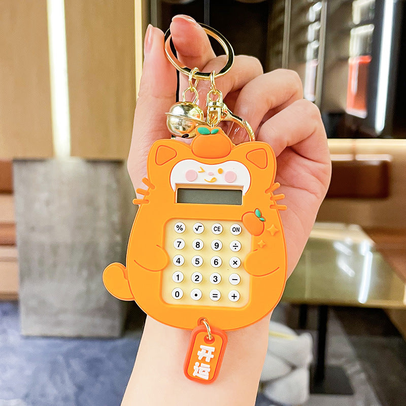 Multifunctional Mini Exquisite Calculator Keychain Pendant