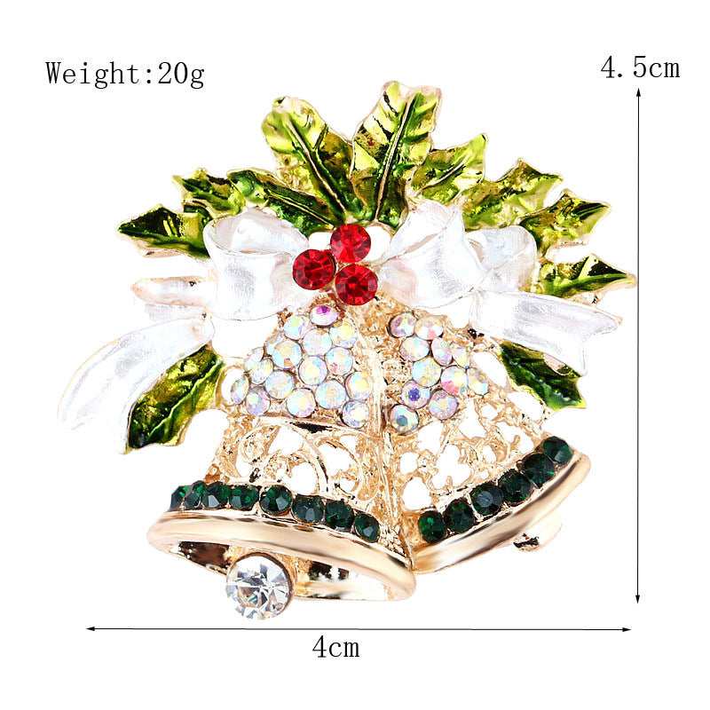 Women's Fashion Simple Geometric Christmas Brooch