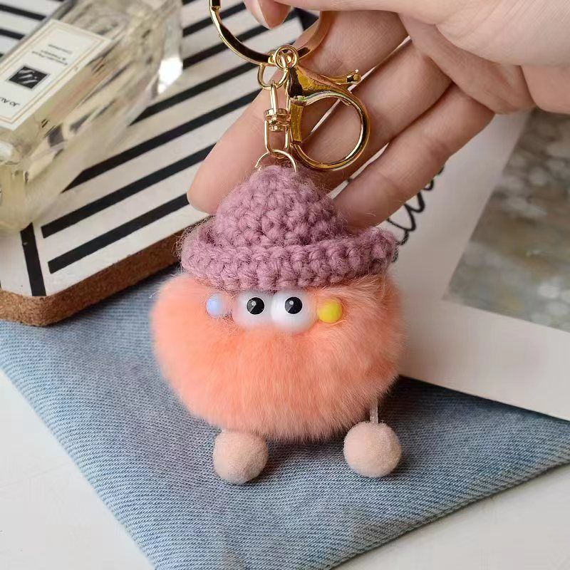 Briquette Cute Plush Bag Pendant Key Ring