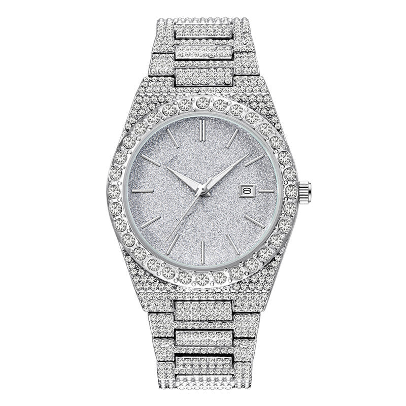 Men's Diamond Calendar Quartz Watch