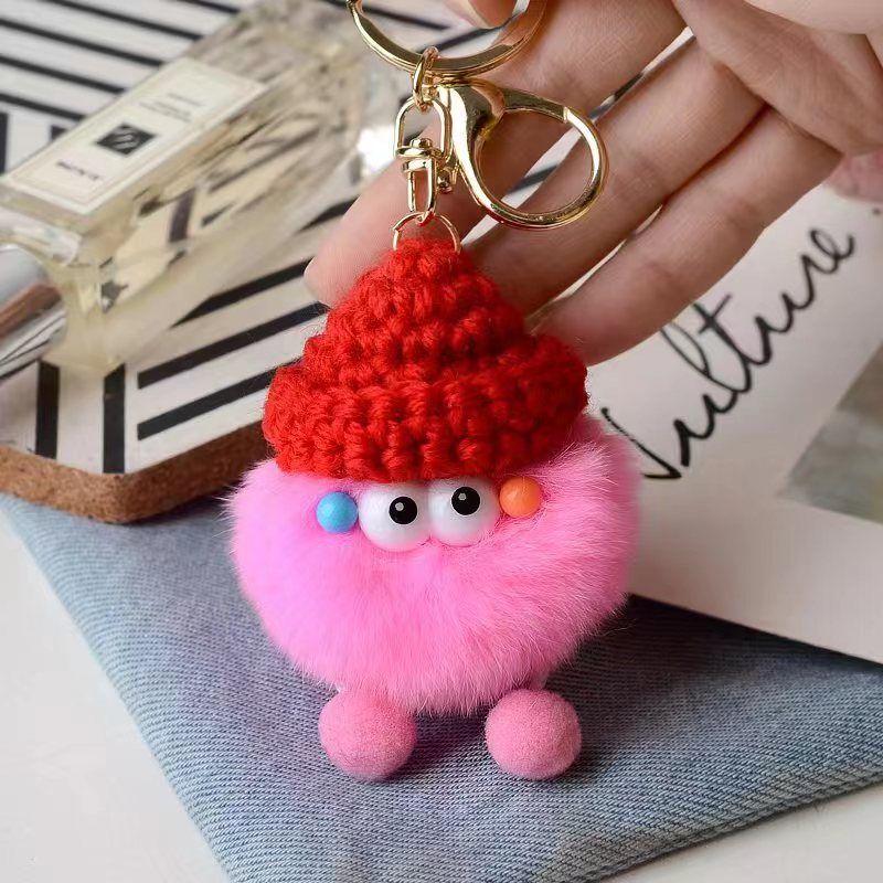 Briquette Cute Plush Bag Pendant Key Ring