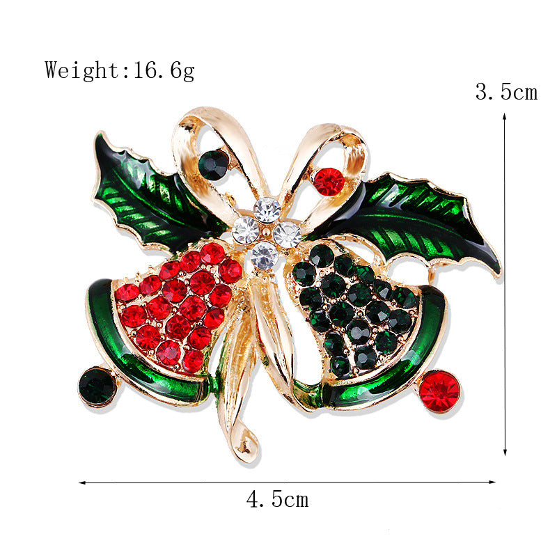 Women's Fashion Simple Geometric Christmas Brooch