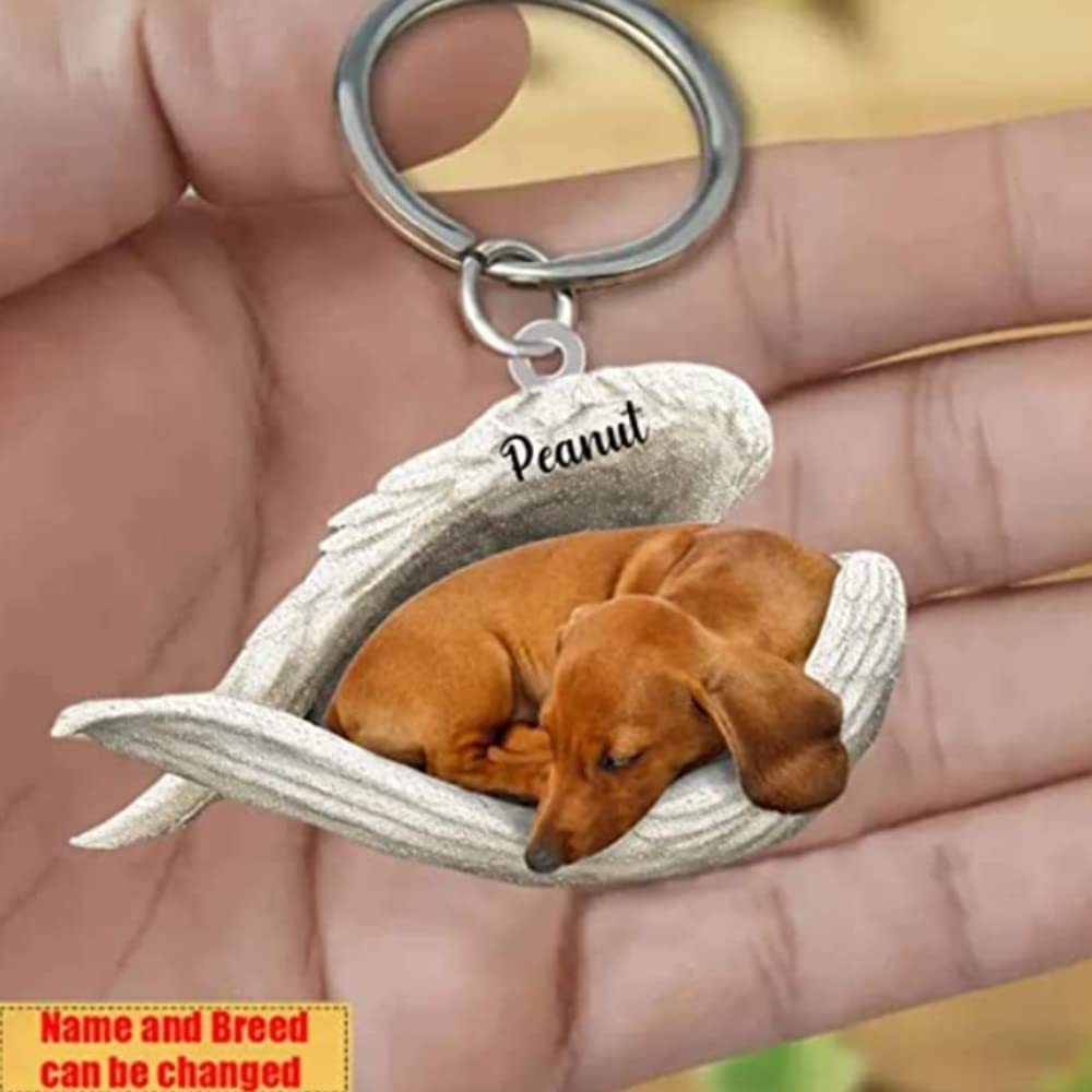 Acrylic Creative Cute Dog Animal Keychain