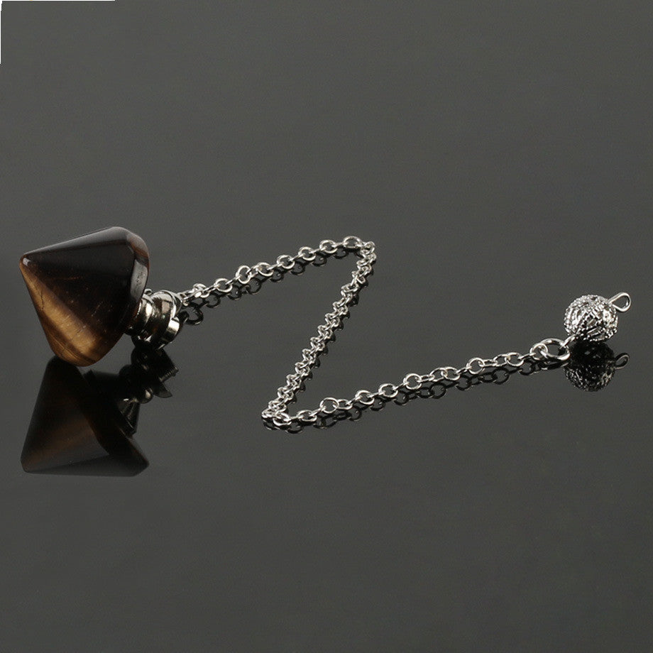 Obsidian Accessories Natural Crystal Pendulum