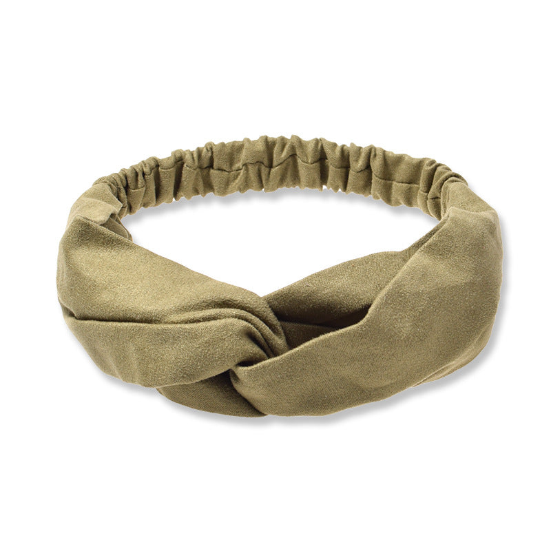 Suede Face Wash Headband Literary Fashion