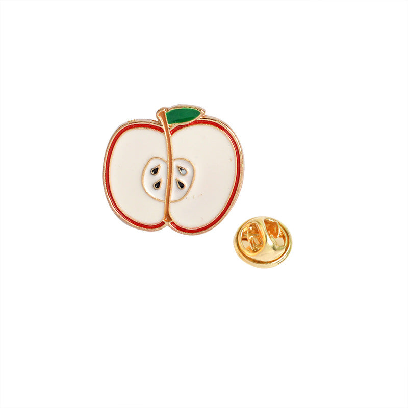 Cartoon Fruit Enamel Alloy Brooch