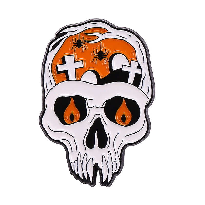 Halloween Alloy Brooch Skull SeriesPumpkin