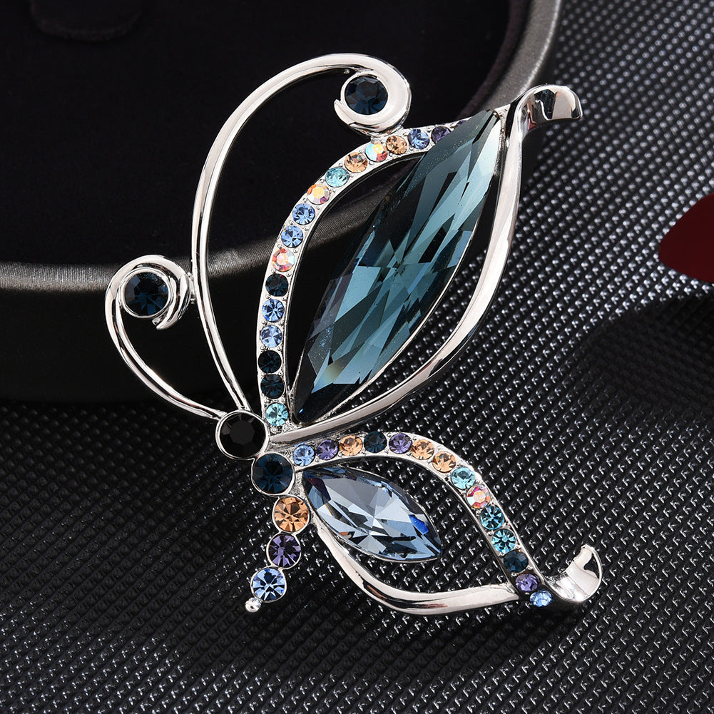 Butterfly Brooch Women's Corsage Sweet Pearl Pin Women's Clothing Accessories