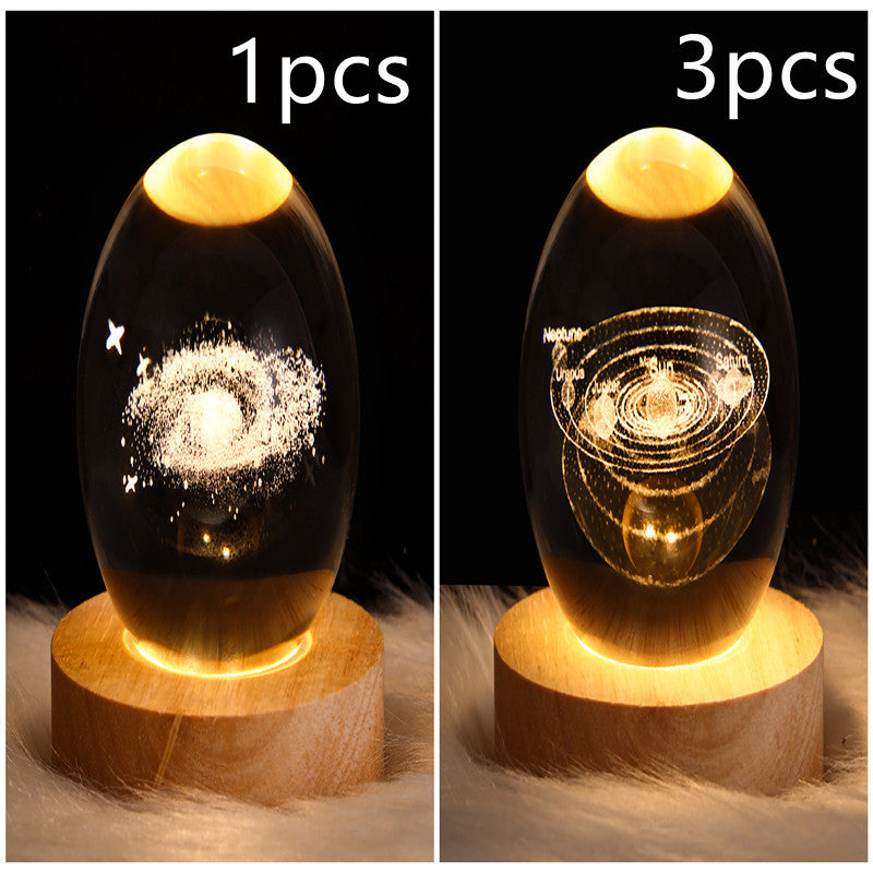 3D Crystal Ball LED Night Light