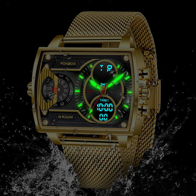 Men's Multi-functional Waterproof Luminous Electronic Quartz Watch