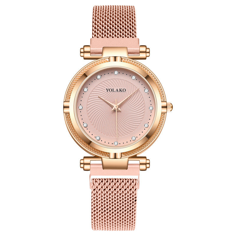 Fashion Diamond Women's Lazy Magnet Wrist Watch