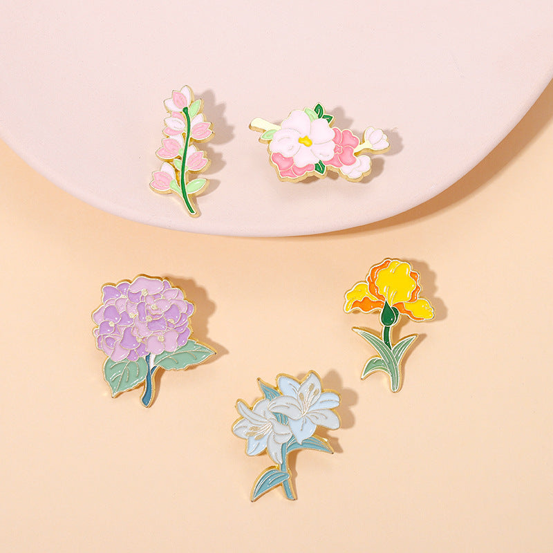 Lily Violet Flower Series Brooch