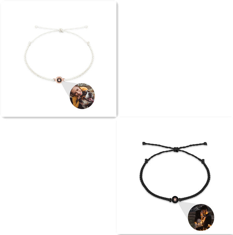 Custom Photo Projection Braided Bracelet