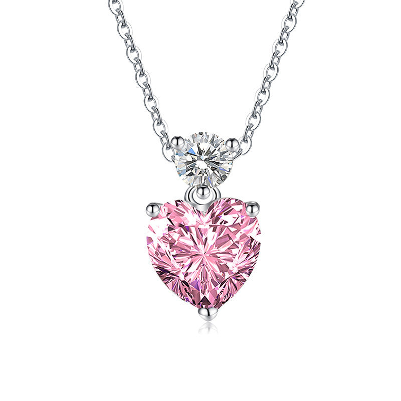 Mosan Diamond Heart Yellow Diamond Diamond Necklace Pendant