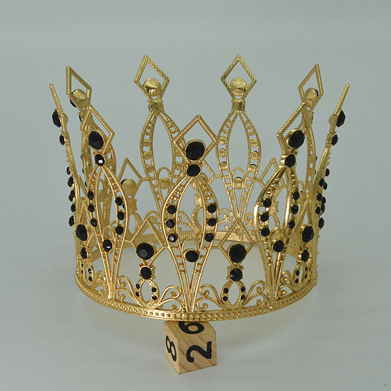 Baroque Golden Birthday Crown Cake Baking Decoration