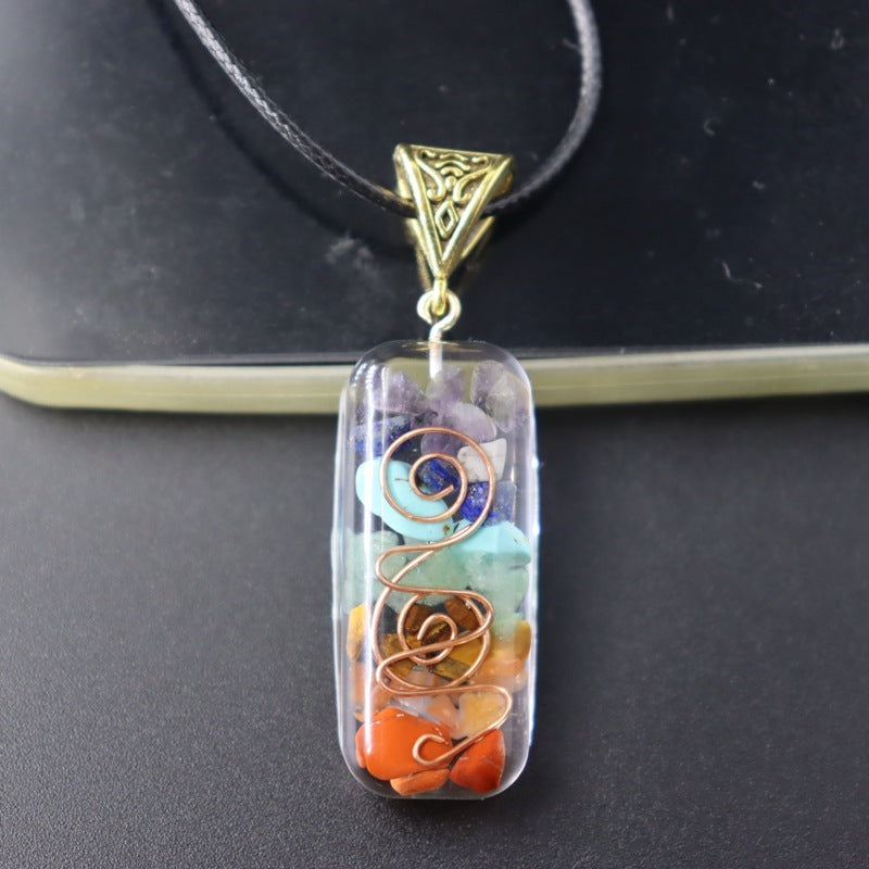 Meditation Seven Chakra Reiki Pendant