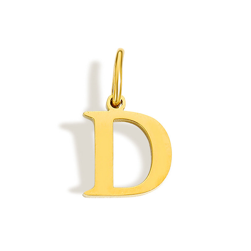 26 Letter Pendant Couple Bracelet Necklace English Pendant