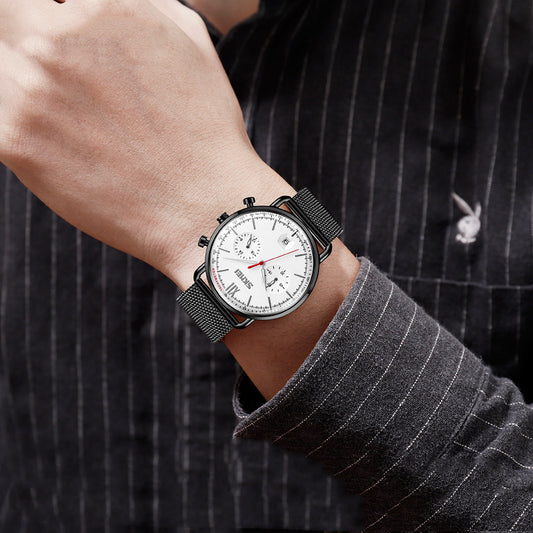 Luminous Multi-function Six-hand Chronograph Quartz Watch