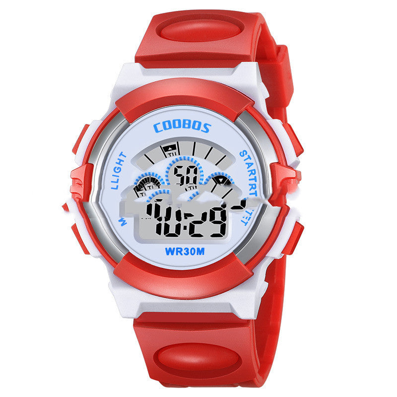 Colorful Luminous Student Sports Waterproof Children's Electronic Watch